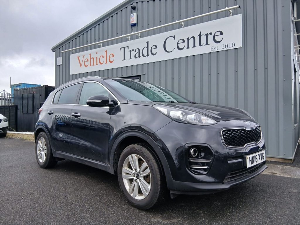 Black 2016 Kia Sportage SUV/Crossover Front-wheel drive Manual