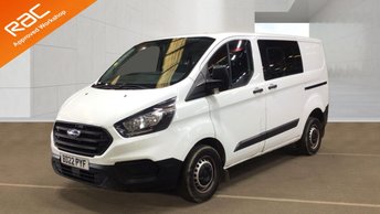 2022 FORD TRANSIT CUSTOM 2.0 300 EcoBlue Leader Crew Van Double Cab 5dr Diesel Manual L1 H1 Euro 6 (s/s) (105 ps) &pound;12990.00