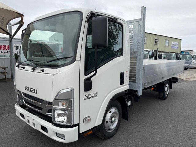 View our Isuzu Trucks Grafter N35.125S with 4.3 metre length Alloy Dropside Body