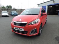 USED 2016 16 PEUGEOT 108 1.2 PureTech Allure Hatchback 5dr Petrol Manual Euro 6 (82 ps) 