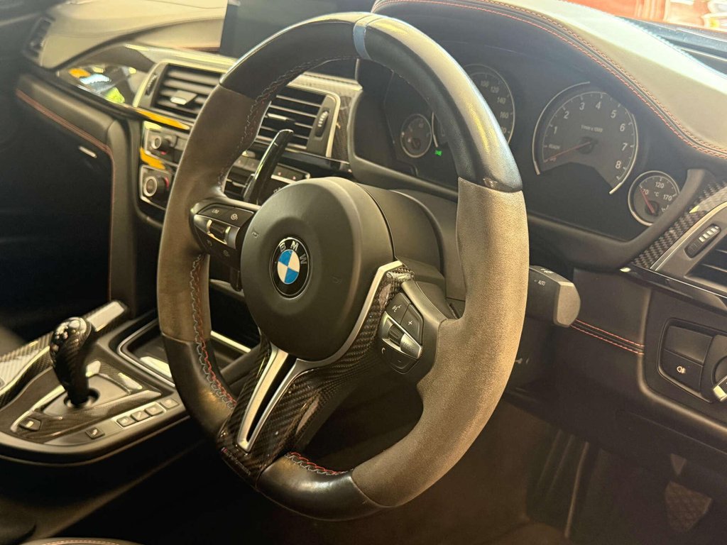 USED 2018 18 BMW M3 3.0 M3 Competition Edition Package Semi-Auto 4dr FSH + FIRE ORANGE + M PERF EXH