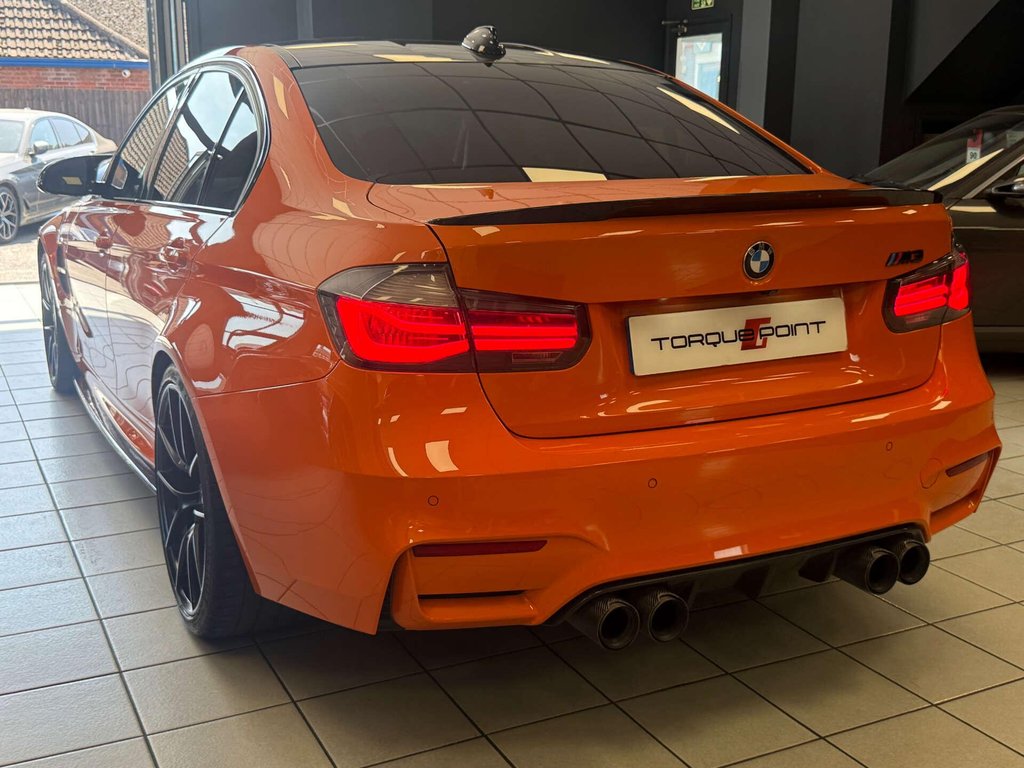 USED 2018 18 BMW M3 3.0 M3 Competition Edition Package Semi-Auto 4dr FSH + FIRE ORANGE + M PERF EXH