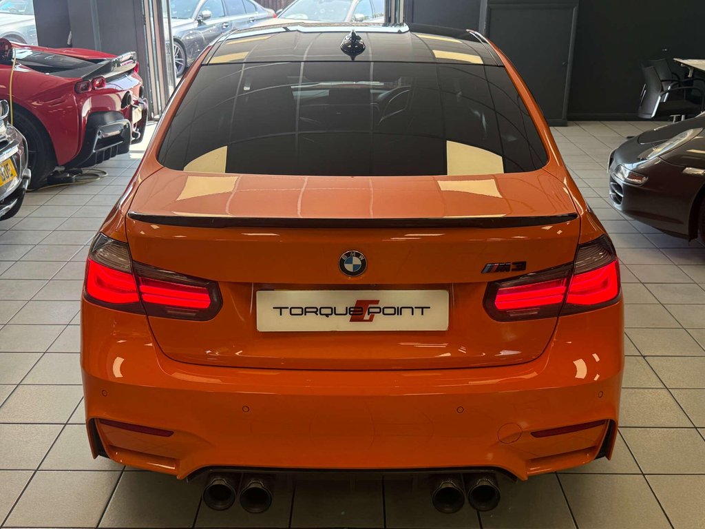 USED 2018 18 BMW M3 3.0 M3 Competition Edition Package Semi-Auto 4dr FSH + FIRE ORANGE + M PERF EXH