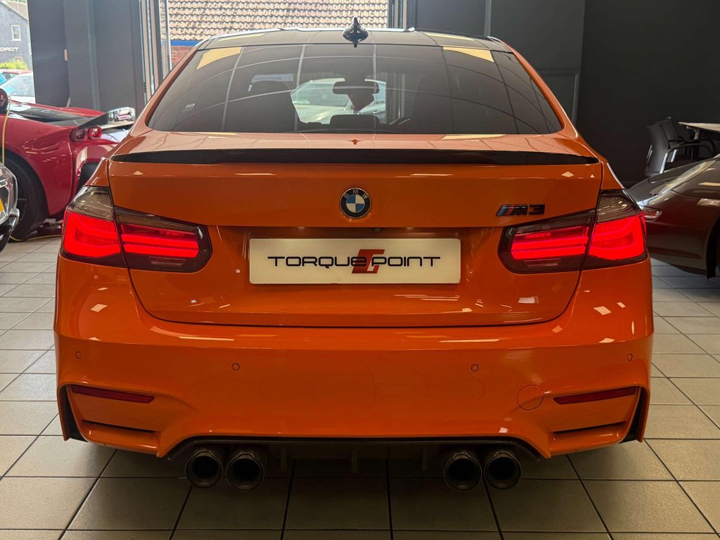 USED 2018 18 BMW M3 3.0 M3 Competition Edition Package Semi-Auto 4dr FSH + FIRE ORANGE + M PERF EXH