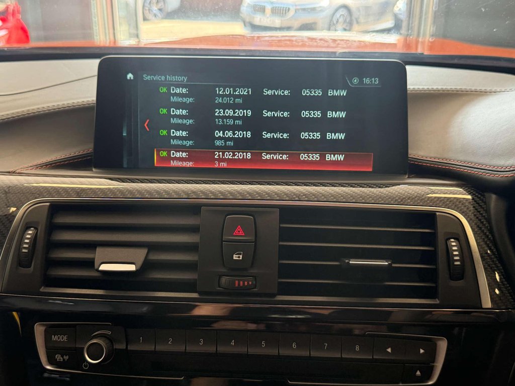 USED 2018 18 BMW M3 3.0 M3 Competition Edition Package Semi-Auto 4dr FSH + FIRE ORANGE + M PERF EXH