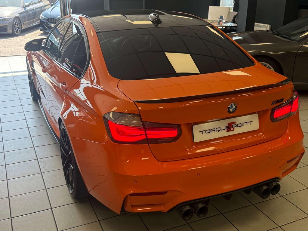 USED 2018 18 BMW M3 3.0 M3 Competition Edition Package Semi-Auto 4dr FSH + FIRE ORANGE + M PERF EXH