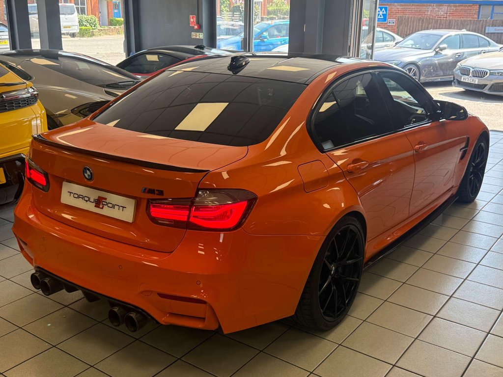 USED 2018 18 BMW M3 3.0 M3 Competition Edition Package Semi-Auto 4dr FSH + FIRE ORANGE + M PERF EXH
