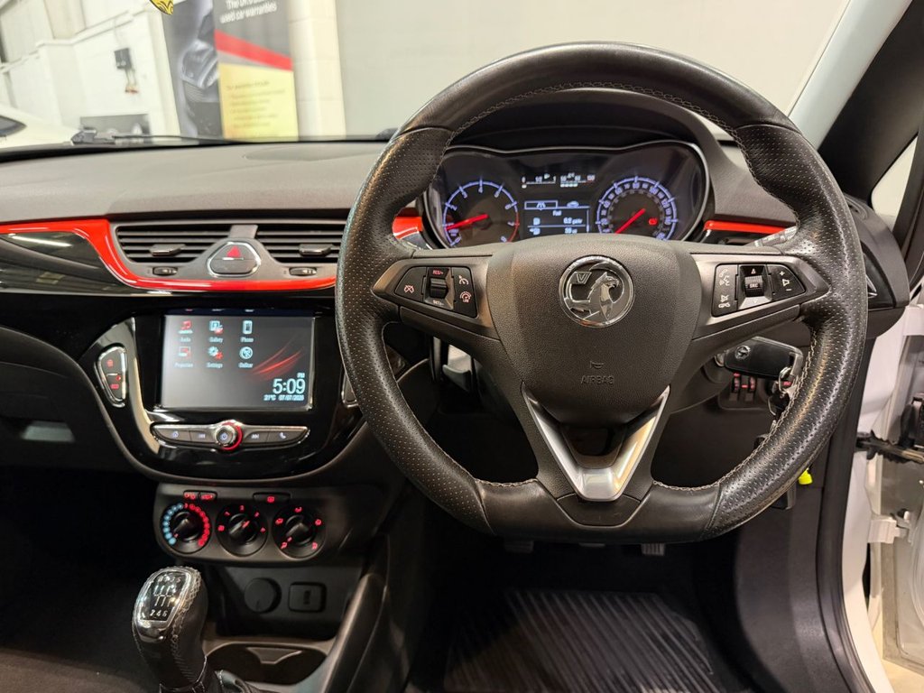 USED 2017 67 VAUXHALL CORSA 1.4i Turbo White Edition Hatchback 3dr Petrol Manual Euro 6 (s/s) (150 ps) 
