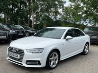 USED 2016 16 AUDI A4 2.0 TFSI S line Saloon 4dr Petrol S Tronic Euro 6 (s/s) (190 ps) 