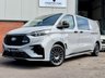 USED 2026 75 FORD TRANSIT CUSTOM 2.5 320 Duratec 11.8kWh MS-RT Crew Van 5d Petrol Plug-in Hybrid Auto L2 Euro 6 (232 ps) * POWER DOORS * AS NEW CONDITION ( VERY LOW MILES )