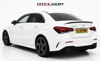 USED 2020 69 MERCEDES-BENZ A CLASS 2.0 A35 AMG (Executive) Saloon 4dr Petrol SpdS DCT 4MATIC Euro 6 (s/s) (306 ps) Polar White | Black Alcantara Interior with Red Stitching | Apple CarPlay | Privacy Glass | Heated Seats | Full Service History