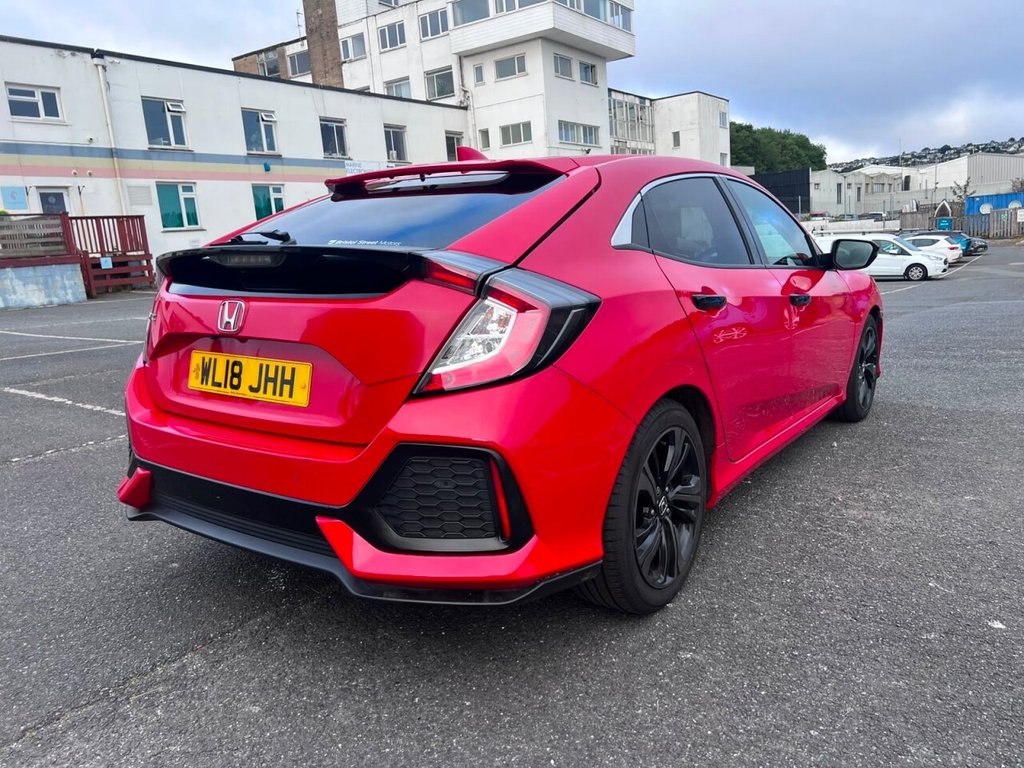 USED 2018 18 HONDA CIVIC 1.0 VTEC Turbo SR Hatchback 5dr Petrol Manual Euro 6 (s/s) (126 ps) 