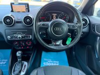 USED 2015 15 AUDI A1 DIESEL SPORTBACK 1.6 TDI S line Sportback 5 Door Diesel S Tronic Floret Silver with BlackRoof Euro 6 (s/s) (116 ps) AWESOME AUTOMATIC WITH PADDLE SHIFT GREAT SERVICE HISTORY PRIVACY GLASS SAT NAV AIR CON REAR PARK SENSORS