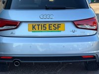 USED 2015 15 AUDI A1 DIESEL SPORTBACK 1.6 TDI S line Sportback 5 Door Diesel S Tronic Floret Silver with BlackRoof Euro 6 (s/s) (116 ps) AWESOME AUTOMATIC WITH PADDLE SHIFT GREAT SERVICE HISTORY PRIVACY GLASS SAT NAV AIR CON REAR PARK SENSORS
