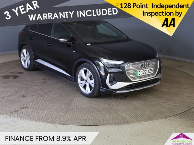 View our Audi Q4 E-Tron 40 S line SUV 5dr Electric Auto 82kWh (204 ps)