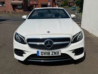 USED 2018 18 MERCEDES-BENZ E CLASS 2.0 E300 AMG Line (Premium) Cabriolet 2dr Petrol G-Tronic+ Euro 6 (s/s) (245 ps) COMAND ONLINE*MEDIA*BT AUDIO