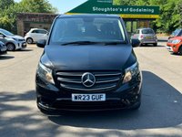 USED 2023 23 MERCEDES-BENZ VITO 2.0 114 CDI SELECT Tourer Double Cab 5dr Diesel G-Tronic RWD L3 Euro 6 (s/s) (136 ps) BY APPOINTMENT ONLY - Alloy Wheels, Air Con, Apple Car Play & Android Auto, Cruise Control, Full Leather Seats.