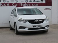 USED 2017 67 VAUXHALL ZAFIRA TOURER 1.4i Turbo SRi Nav MPV 5dr Petrol Manual Euro 6 (140 ps) 