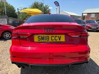 USED 2018 18 AUDI A3 1.5 TFSI CoD Black Edition Saloon 4dr Petrol S Tronic Euro 6 (s/s) (150 ps) 