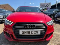 USED 2018 18 AUDI A3 1.5 TFSI CoD Black Edition Saloon 4dr Petrol S Tronic Euro 6 (s/s) (150 ps) 