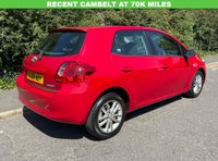 USED 2008 58 TOYOTA AURIS 1.33 VVT-i TR 100 BHP 5DR HATCH BACK (ULEZ OK) RECENT CAMBELT+ULEZ OK+A/C+