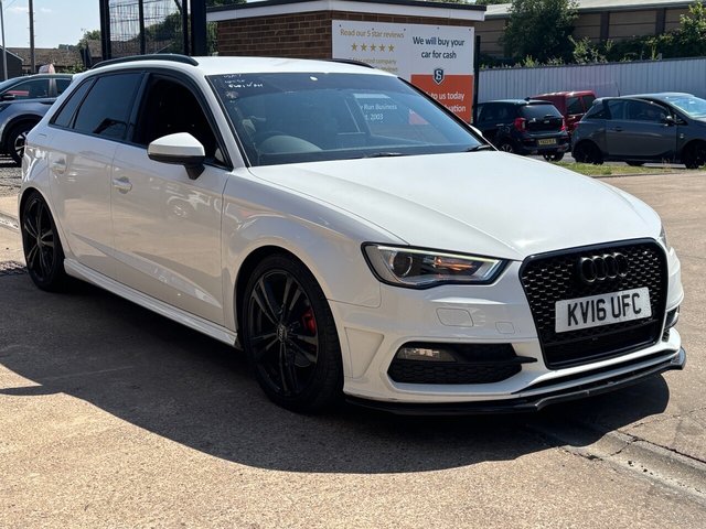 View our Audi A3 1.4 TFSI S line Sportback 5 Door Petrol Manual White Euro 6 