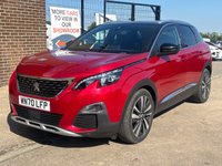 USED 2020 70 PEUGEOT 3008 1.6 13.2kWh GT SUV 5 Door Petrol Automatic Red Plug-in Hybrid e-EAT 4WD Euro 6 1 Former Keeper APPLE CAR PLAY+BLUETOOTH+SENSORS