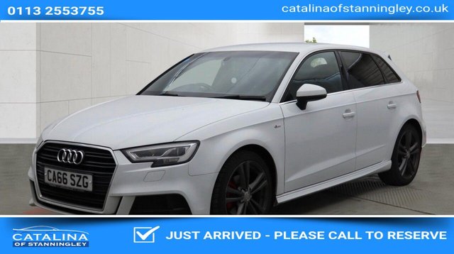 View our Audi A3 2.0 TDI S line Sportback 5dr Diesel S Tronic Auto 6Spd Euro 6 (s/s) (150 ps)