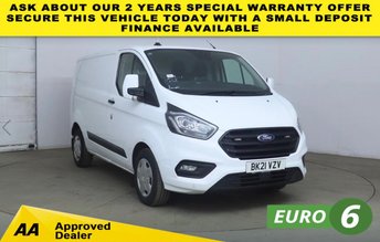 2021 FORD TRANSIT CUSTOM 2.0 TDCI T320 TREND ECOBLUE L1 H1 SWB LOW ROOF. 130BHP. AC. SENSORS. FINANCE. PX &pound;8990.00
