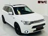 USED 2014 14 MITSUBISHI OUTLANDER 2.0h 12kWh GX4h SUV 5dr Petrol Plug-in Hybrid CVT 4WD Euro 5 (s/s) (200 ps) White with Black leather Interior | Glass Sunroof | Heated Seats | Privacy Glass | Service History