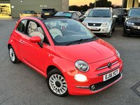 USED 2016 16 FIAT 500C 1.2 Lounge Convertible 2dr Petrol Manual Euro 6 (s/s) (69 bhp) 