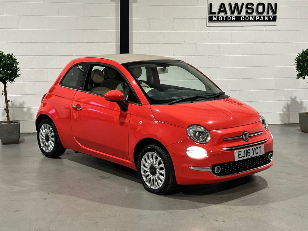 USED 2016 16 FIAT 500C 1.2 Lounge Convertible 2dr Petrol Manual Euro 6 (s/s) (69 bhp) 