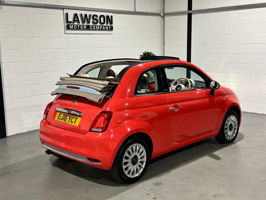 USED 2016 16 FIAT 500C 1.2 Lounge Convertible 2dr Petrol Manual Euro 6 (s/s) (69 bhp) 