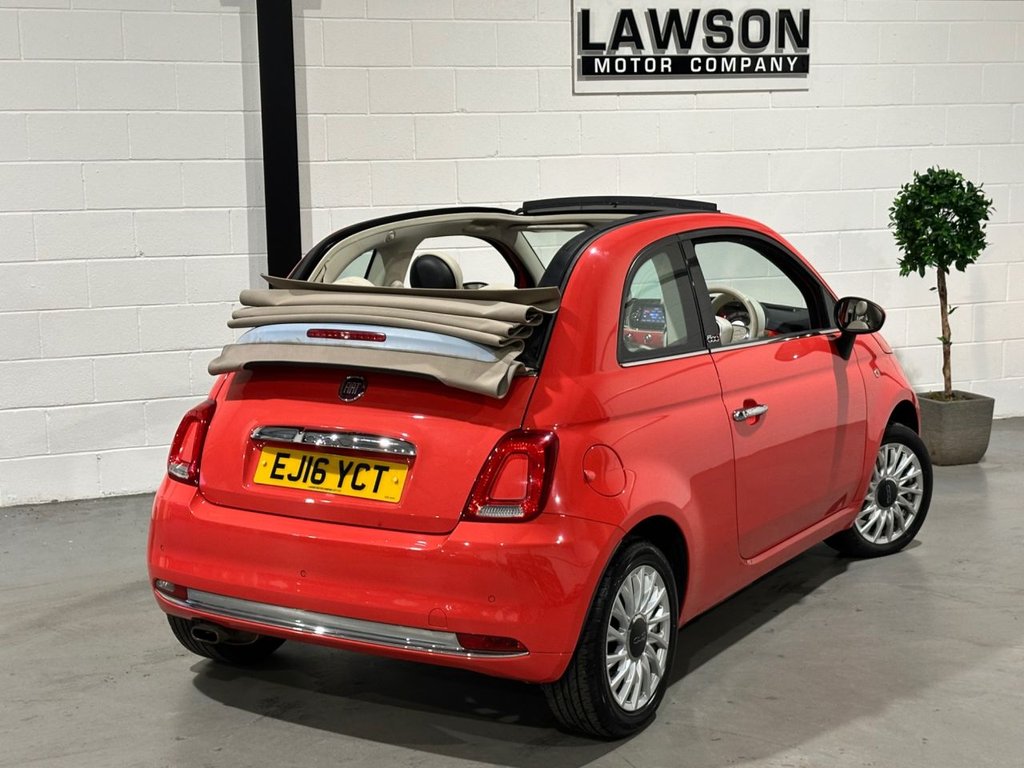 USED 2016 16 FIAT 500C 1.2 Lounge Convertible 2dr Petrol Manual Euro 6 (s/s) (69 bhp) 