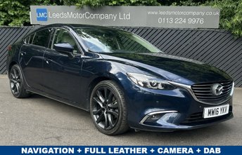 2016 MAZDA MAZDA6 2.0 SKYACTIV-G Sport Nav Saloon 4dr Petrol Manual Euro 6 (s/s) (165 ps) £8995.00