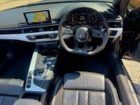 USED 2017 D AUDI A5 CABRIOLET 2.0 TDI S line Convertible 2dr Diesel S Tronic Euro 6 (s/s) (190 ps) Here we have a nice specification A5 convertible S line. initially serviced up to 50k at main agent then specialist thereafter with recent timing belt and serviced 400 miles ago. Apple car play, uprated 19in Alloy wheels, Black with black roof best colour combination. Looks and drives superb. Will come with 18 months parts and labour gold cover national warranty.