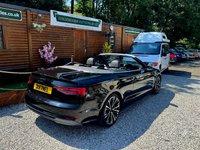 USED 2017 D AUDI A5 CABRIOLET 2.0 TDI S line Convertible 2dr Diesel S Tronic Euro 6 (s/s) (190 ps) Here we have a nice specification A5 convertible S line. initially serviced up to 50k at main agent then specialist thereafter with recent timing belt and serviced 400 miles ago. Apple car play, uprated 19in Alloy wheels, Black with black roof best colour combination. Looks and drives superb. Will come with 18 months parts and labour gold cover national warranty.