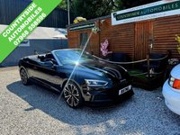 USED 2017 D AUDI A5 CABRIOLET 2.0 TDI S line Convertible 2dr Diesel S Tronic Euro 6 (s/s) (190 ps) Here we have a nice specification A5 convertible S line. initially serviced up to 50k at main agent then specialist thereafter with recent timing belt and serviced 400 miles ago. Apple car play, uprated 19in Alloy wheels, Black with black roof best colour combination. Looks and drives superb. Will come with 18 months parts and labour gold cover national warranty.
