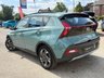 USED 2023 23 HYUNDAI BAYON 1.0 T-GDi MHEV SE Connect SUV 5dr Petrol Hybrid Manual Euro 6 (s/s) (100 ps) Finished in MANGROVE GREEN MET. This Bayon is a mild hybrid, compact SUV crossover, with lots to offer: an efficient engine, low running costs, spacious interior and high driving position. Features include, Sat Nav, Rear View Camera, Park Sensors, Alloys, Power Folding Mirrors, Lane Assist, DAB Radio, B/Tooth and more. Dealer Serviced at 47621 miles and on arrival at 53660 miles.