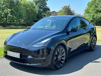 USED 2023 72 TESLA MODEL Y (Dual Motor) Performance SUV 5dr Electric Auto 4WDE (426 bhp) BLACK LEATHER+REVERSE CAMERA+SATNAV