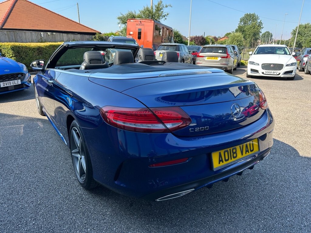 USED 2018 18 MERCEDES-BENZ C CLASS 2.0 C200 AMG Line Cabriolet 2dr Petrol G-Tronic+ Euro 6 (s/s) (184 ps) Finance & Part Exchange Welcome