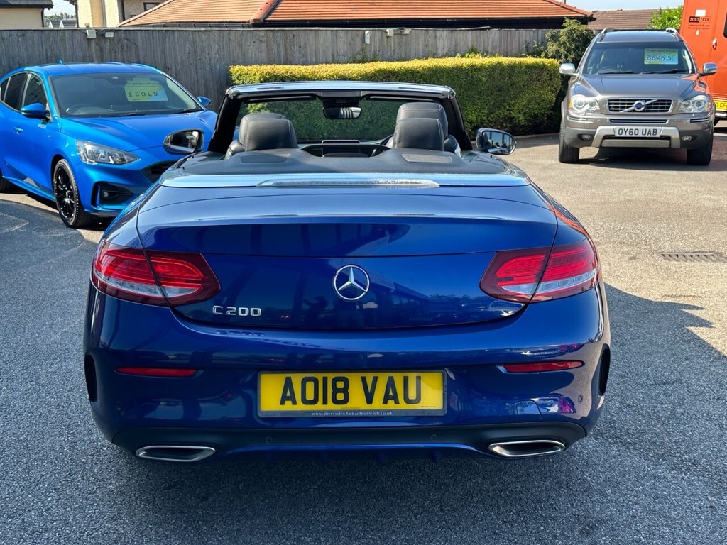 USED 2018 18 MERCEDES-BENZ C CLASS 2.0 C200 AMG Line Cabriolet 2dr Petrol G-Tronic+ Euro 6 (s/s) (184 ps) Finance & Part Exchange Welcome