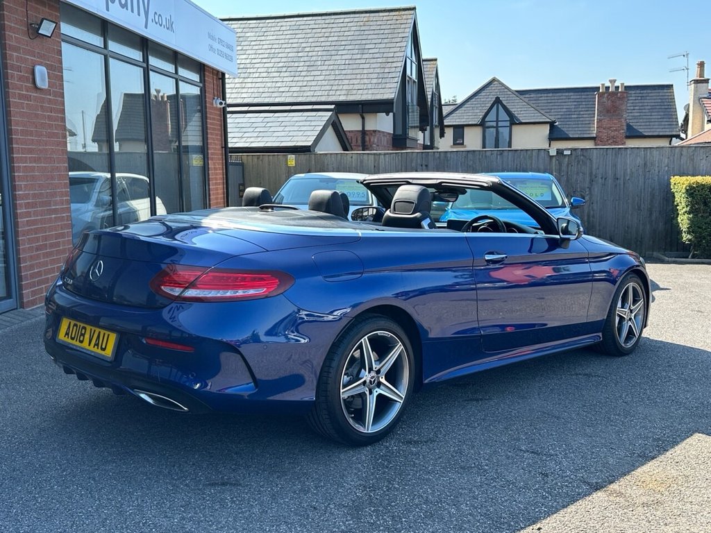 USED 2018 18 MERCEDES-BENZ C CLASS 2.0 C200 AMG Line Cabriolet 2dr Petrol G-Tronic+ Euro 6 (s/s) (184 ps) Finance & Part Exchange Welcome