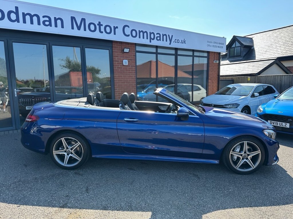 USED 2018 18 MERCEDES-BENZ C CLASS 2.0 C200 AMG Line Cabriolet 2dr Petrol G-Tronic+ Euro 6 (s/s) (184 ps) Finance & Part Exchange Welcome