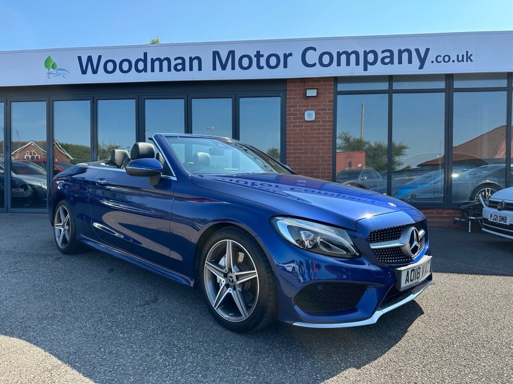 USED 2018 18 MERCEDES-BENZ C CLASS 2.0 C200 AMG Line Cabriolet 2dr Petrol G-Tronic+ Euro 6 (s/s) (184 ps) Finance & Part Exchange Welcome