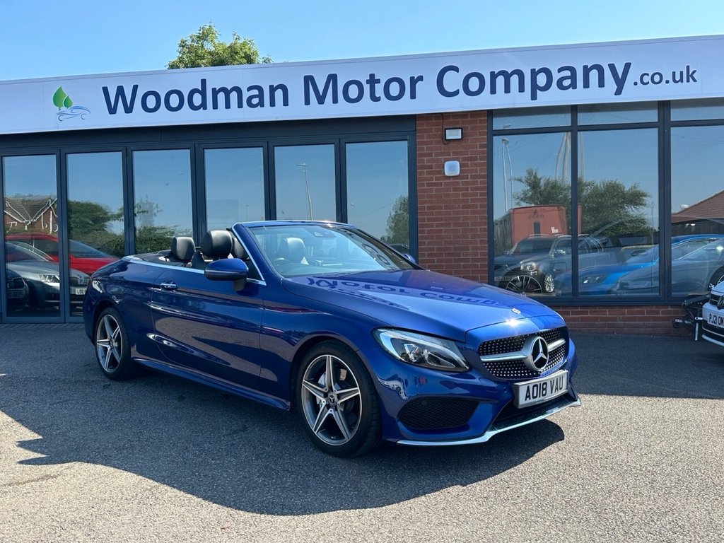 USED 2018 18 MERCEDES-BENZ C CLASS 2.0 C200 AMG Line Cabriolet 2dr Petrol G-Tronic+ Euro 6 (s/s) (184 ps) Finance & Part Exchange Welcome