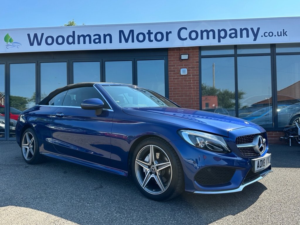 USED 2018 18 MERCEDES-BENZ C CLASS 2.0 C200 AMG Line Cabriolet 2dr Petrol G-Tronic+ Euro 6 (s/s) (184 ps) Finance & Part Exchange Welcome