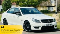 USED 2011 61 MERCEDES-BENZ C CLASS 6.3 C63 V8 AMG Edition 125 Saloon 4dr Petrol SpdS MCT Euro 5 (457 ps) LOW MILES+LETHER+SATNAV+S/ROOF