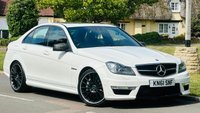 USED 2011 61 MERCEDES-BENZ C CLASS 6.3 C63 V8 AMG Edition 125 Saloon 4dr Petrol SpdS MCT Euro 5 (457 ps) LOW MILES+LETHER+SATNAV+S/ROOF
