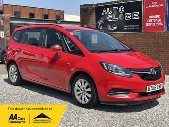 2016 VAUXHALL ZAFIRA TOURER 1.4i Turbo Design Euro 6 5dr £4490.00